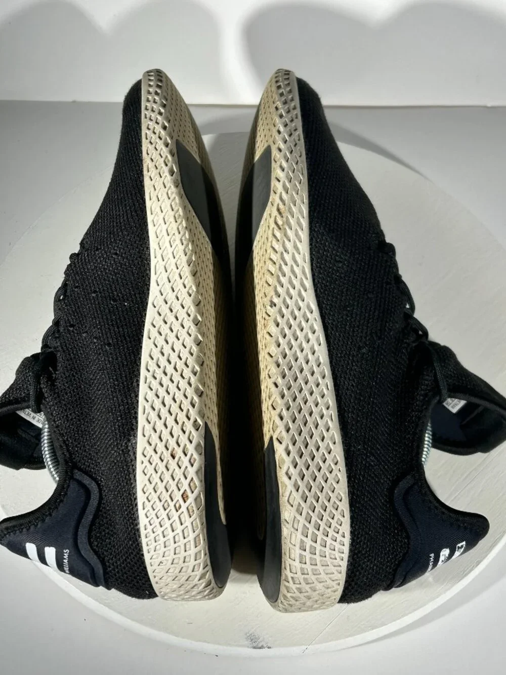 Adidas Pharrell Williams Shoes Mens Size 11 HU Core Black Tennis Sneakers Gym - Picture 7 of 12